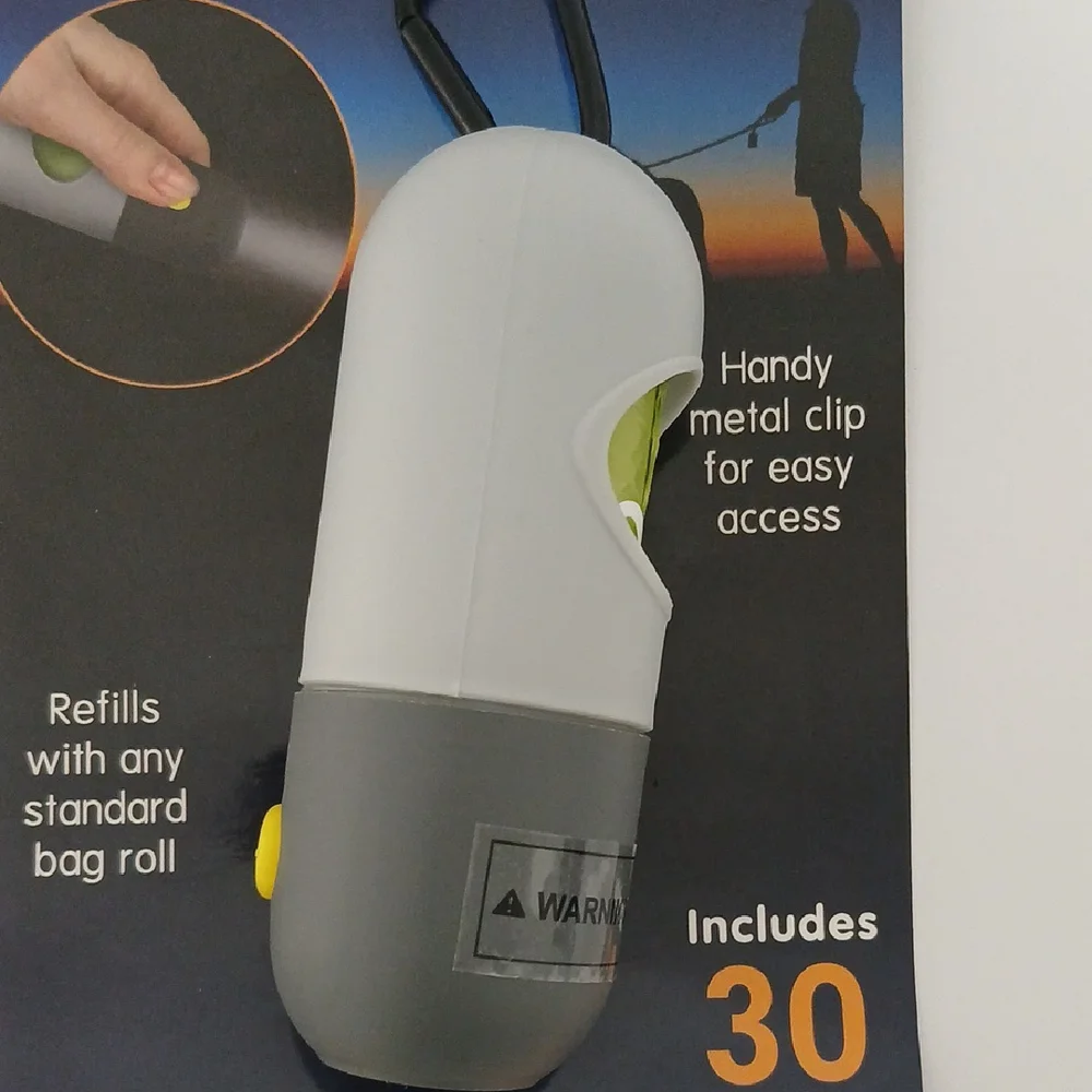 Night Business Poop Bag Dispenser with Flashlight